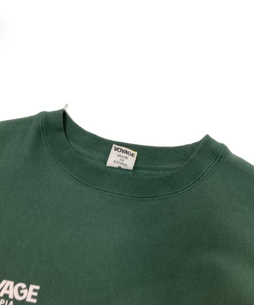 VOYAGE（ボヤージュ）VOYAGE (ボヤージュ) クルーネックスウェット グリーン サイズ:Mの古着・服飾アイテム