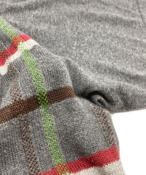 COMME des GARCONS HOMME（コムデギャルソン オム）COMME des GARCONS HOMME (コムデギャルソン オム) チェックニットTシャツ グレー サイズ:Freeの古着・服飾アイテム