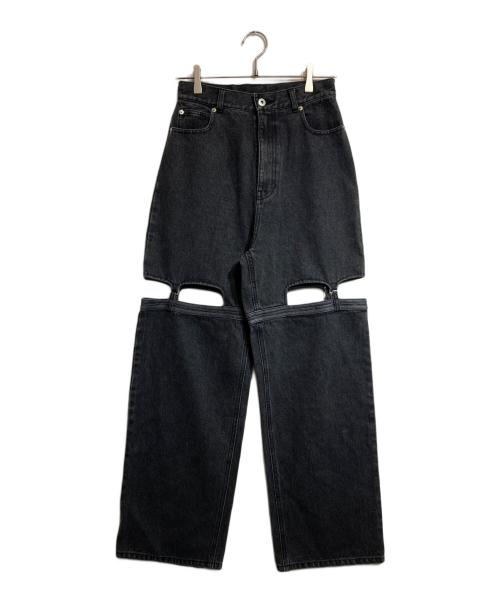 MAISON SPECIAL（メゾンスペシャル）MAISON SPECIAL (メゾンスペシャル) ニーカットデニムパンツ ブラック サイズ:38の古着・服飾アイテム