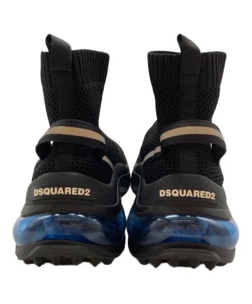 DSQUARED2（ディースクエアード）DSQUARED2 (ディースクエアード) ハイソックススニーカー ブラック サイズ:41の古着・服飾アイテム