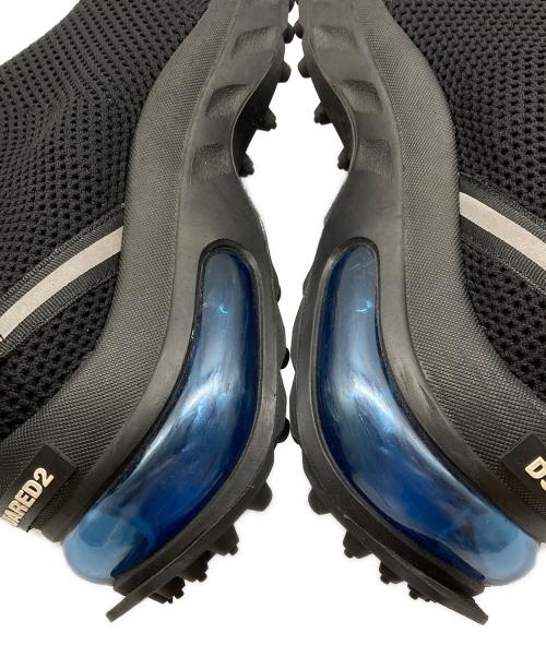 DSQUARED2（ディースクエアード）DSQUARED2 (ディースクエアード) ハイソックススニーカー ブラック サイズ:41の古着・服飾アイテム