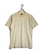 COMME des GARCONS HOMME PLUSコムデギャルソンオムプリュス）の古着「ラメニットカットソー」｜ベージュ