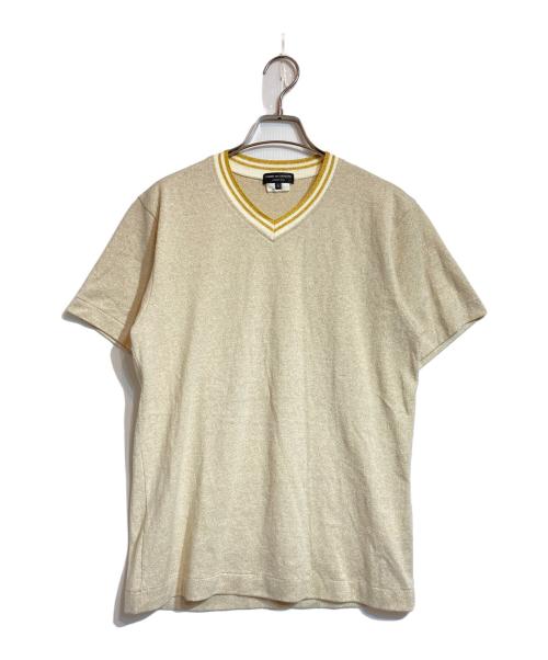 COMME des GARCONS HOMME PLUS（コムデギャルソンオムプリュス）COMME des GARCONS HOMME PLUS (コムデギャルソンオムプリュス) ラメニットカットソー ベージュ サイズ:Ｓの古着・服飾アイテム