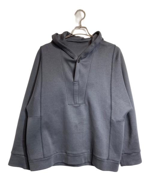 IRENISA（イレニサ）IRENISA (イレニサ) MODIFIED SLEEVE HOODED PULLOVER グレー サイズ:3の古着・服飾アイテム