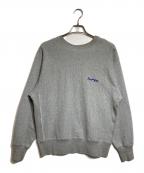 19SOナインティーンエスオー）の古着「「I LOVE YOU」刺繍スウェット」｜グレー