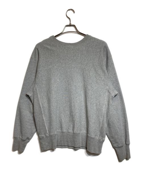 19SO（ナインティーンエスオー）19SO (ナインティーンエスオー) 「I LOVE YOU」刺繍スウェット グレー サイズ:Ｌの古着・服飾アイテム