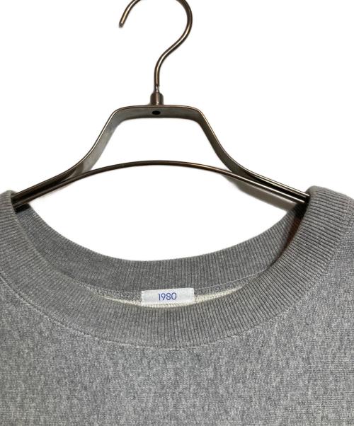 19SO（ナインティーンエスオー）19SO (ナインティーンエスオー) 「I LOVE YOU」刺繍スウェット グレー サイズ:Ｌの古着・服飾アイテム