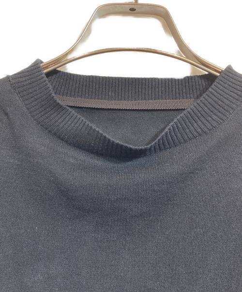 sacai（サカイ）sacai (サカイ) Fabric Combo Knit Pullpver ブラック サイズ:1の古着・服飾アイテム