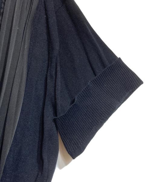 sacai（サカイ）sacai (サカイ) Fabric Combo Knit Pullpver ブラック サイズ:1の古着・服飾アイテム