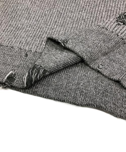 A BATHING APE（ア ベイシング エイプ）A BATHING APE (ア ベイシング エイプ) Damage Relaxed-Fit Sweater グレー サイズ:Mの古着・服飾アイテム