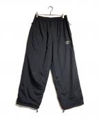 UMBRO×BASICKSアンブロ×ベイシックス）の古着「NUMBERING NYLON TRACK TROUSER」｜ブラック