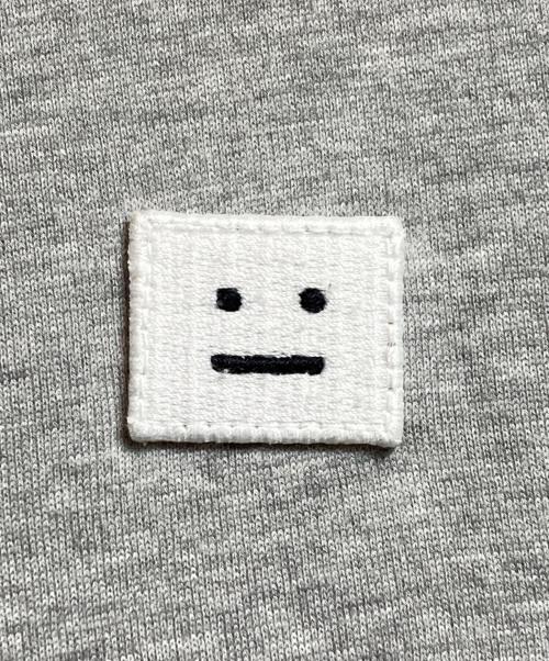 Acne studios（アクネ ストゥディオス）Acne studios (アクネ ストゥディオス) MEASURE FACE Tee グレー サイズ:Sの古着・服飾アイテム