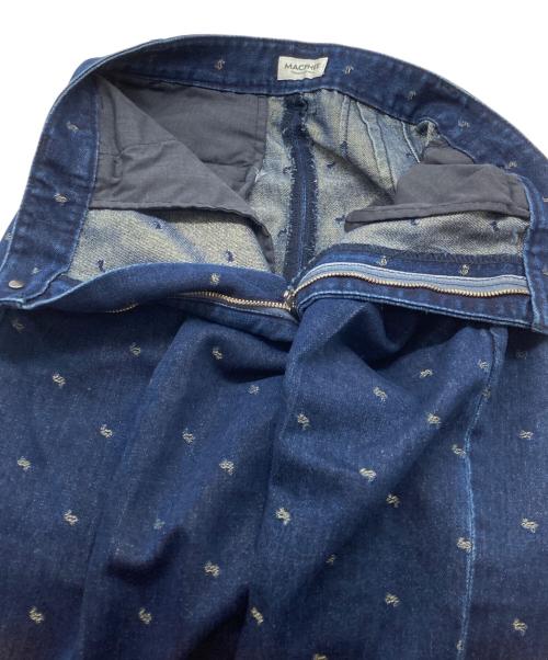 MACPHEE（マカフィー）MACPHEE (マカフィー) デニムスパークジャカード タックストレートパンツ インディゴ サイズ:32の古着・服飾アイテム