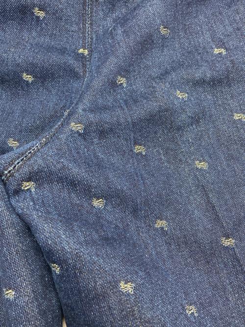 MACPHEE（マカフィー）MACPHEE (マカフィー) デニムスパークジャカード タックストレートパンツ インディゴ サイズ:32の古着・服飾アイテム