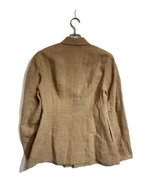AURALEE（オーラリー）AURALEE (オーラリー) LINEN SILK TWEED BLOUSON ベージュの古着・服飾アイテム