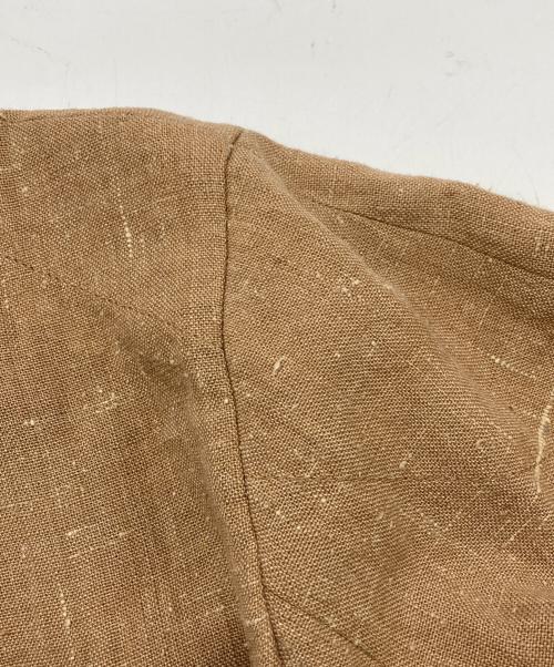 AURALEE（オーラリー）AURALEE (オーラリー) LINEN SILK TWEED BLOUSON ベージュの古着・服飾アイテム