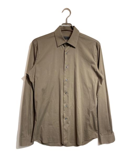 PRADA（プラダ）PRADA (プラダ) ストレッチシャツ カーキ サイズ:39の古着・服飾アイテム