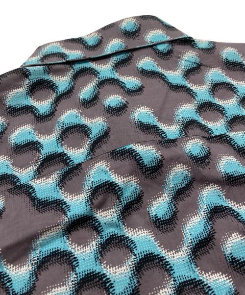 PRADA（プラダ）PRADA (プラダ) 総柄シャツ ブルー×グレー サイズ:41の古着・服飾アイテム