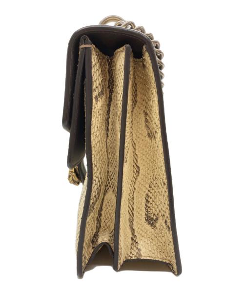 GUCCI（グッチ）GUCCI (グッチ) ディオニュソス チェーンショルダーバッグ ベージュの古着・服飾アイテム