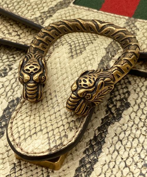 GUCCI（グッチ）GUCCI (グッチ) ディオニュソス チェーンショルダーバッグ ベージュの古着・服飾アイテム