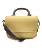 COACHコーチ）の古着「ローグトップハンドルカラーブロックバッグ」｜イエロー