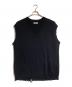 YOHJI YAMAMOTO（ヨウジヤマモト）の古着「Damage Knit Vest」｜ブラック