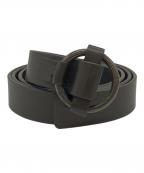 Yohji Yamamoto pour hommeヨウジヤマモト プールオム）の古着「MAT SOFT OIL 25MM FREE BELT」｜ブラック