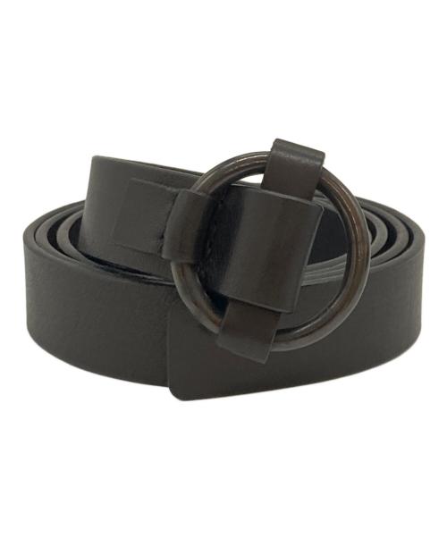 Yohji Yamamoto pour homme（ヨウジヤマモト プールオム）Yohji Yamamoto pour homme (ヨウジヤマモト プールオム) MAT SOFT OIL 25MM FREE BELT ブラックの古着・服飾アイテム