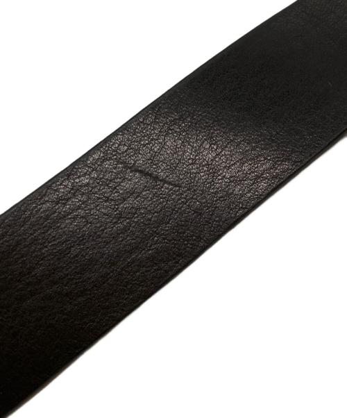 Yohji Yamamoto pour homme（ヨウジヤマモト プールオム）Yohji Yamamoto pour homme (ヨウジヤマモト プールオム) MAT SOFT OIL 25MM FREE BELT ブラックの古着・服飾アイテム