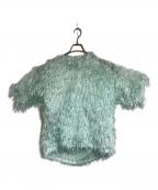 cygneシーニュ）の古着「フェザートップス Moni」｜ブルー