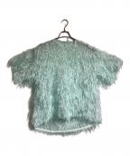 cygneシーニュ）の古着「フェザートップス Moni」｜ブルー