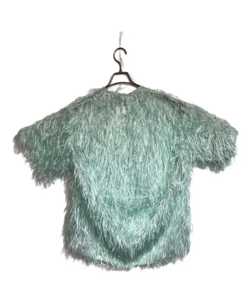 cygne（シーニュ）cygne (シーニュ) フェザートップス Moni ブルー サイズ:Ｆの古着・服飾アイテム