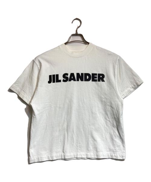 JIL SANDER（ジルサンダー）JIL SANDER (ジルサンダー) ロゴプリント オーバーサイズTシャツ ホワイト サイズ:XSの古着・服飾アイテム