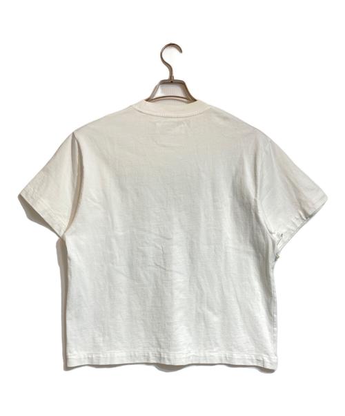 JIL SANDER（ジルサンダー）JIL SANDER (ジルサンダー) ロゴプリント オーバーサイズTシャツ ホワイト サイズ:XSの古着・服飾アイテム