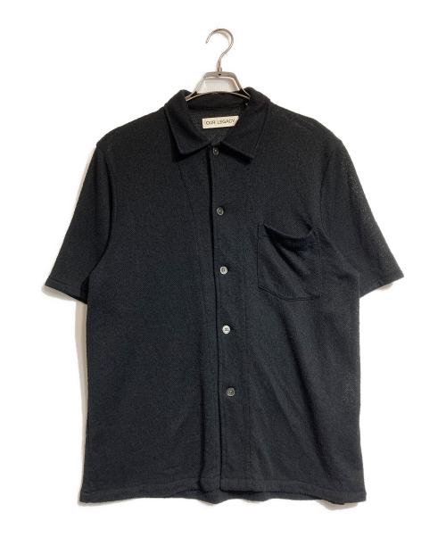 OUR LEGACY（アワーレガシー）OUR LEGACY (アワーレガシー) BOX SHIRT SHORTSLEEVE ブラック サイズ:46の古着・服飾アイテム