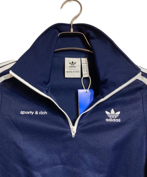 adidas Originals（アディダスオリジナル）adidas Originals (アディダスオリジナル) Sporty & Rich (スポーティーアンドリッチ) ハーフジップトラックジャケット ネイビー サイズ:Mの古着・服飾アイテム