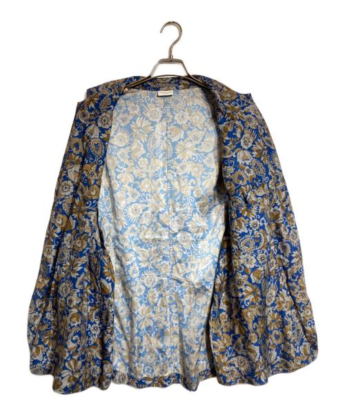 DRIES VAN NOTEN（ドリスヴァンノッテン）DRIES VAN NOTEN (ドリスヴァンノッテン) 3B総柄ジャケット ブルー サイズ:52の古着・服飾アイテム
