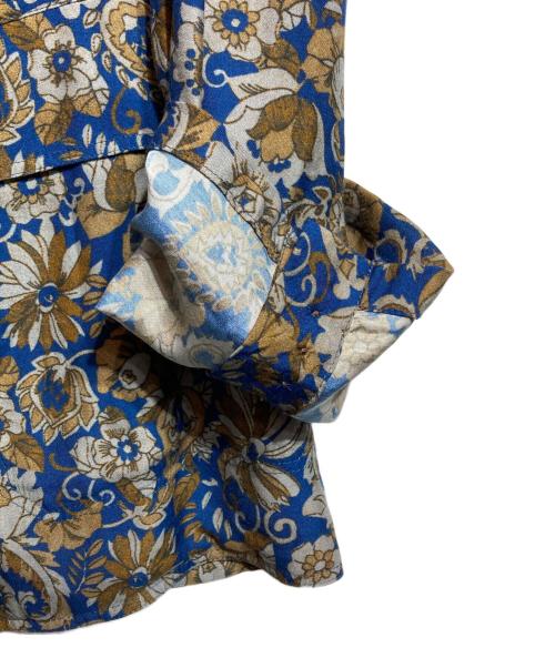 DRIES VAN NOTEN（ドリスヴァンノッテン）DRIES VAN NOTEN (ドリスヴァンノッテン) 3B総柄ジャケット ブルー サイズ:52の古着・服飾アイテム