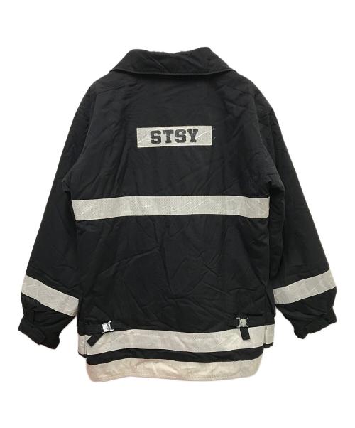 stussy（ステューシー）stussy (ステューシー) 00Sファイヤーマンリフレクタージャケット ブラック サイズ:XLの古着・服飾アイテム