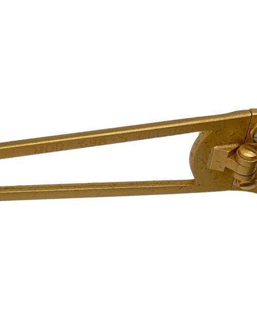 VERSACE（ヴェルサーチェ）VERSACE (ヴェルサーチェ) サングラス ゴールドの古着・服飾アイテム