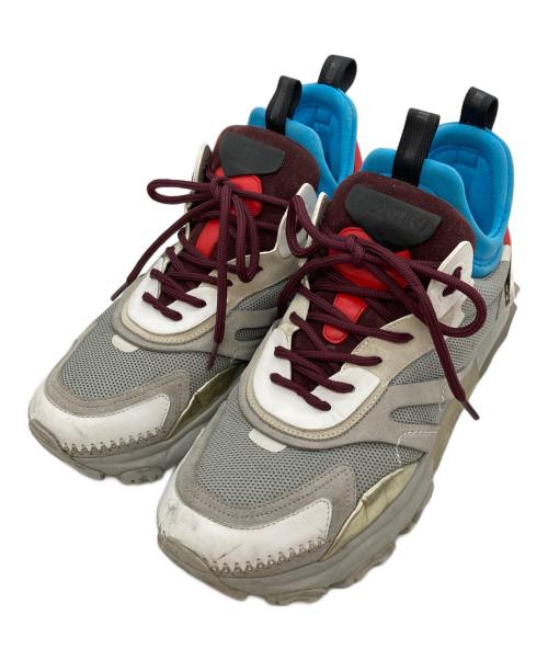 VALENTINO GARAVANI（ヴァレンティノ・ガラヴァーニ）VALENTINO GARAVANI (ヴァレンティノ・ガラヴァーニ) バウンス レイズドソール ダッドスニーカー グレー サイズ:41の古着・服飾アイテム