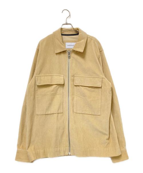 Calvin Klein Jeans（カルバンクラインジーンズ）Calvin Klein Jeans (カルバンクラインジーンズ) コーデュロイジャケット ベージュ サイズ:Lの古着・服飾アイテム