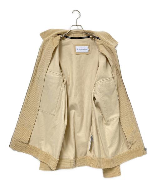 Calvin Klein Jeans（カルバンクラインジーンズ）Calvin Klein Jeans (カルバンクラインジーンズ) コーデュロイジャケット ベージュ サイズ:Lの古着・服飾アイテム