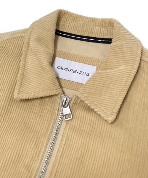 Calvin Klein Jeans（カルバンクラインジーンズ）Calvin Klein Jeans (カルバンクラインジーンズ) コーデュロイジャケット ベージュ サイズ:Lの古着・服飾アイテム
