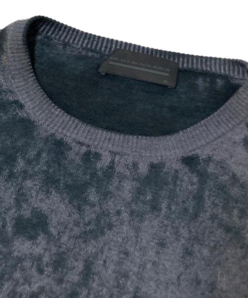 DIESEL Black Gold（ディーゼル ブラック ゴールド）DIESEL Black Gold (ディーゼル ブラック ゴールド) ムラ染めニット グレー サイズ:Mの古着・服飾アイテム