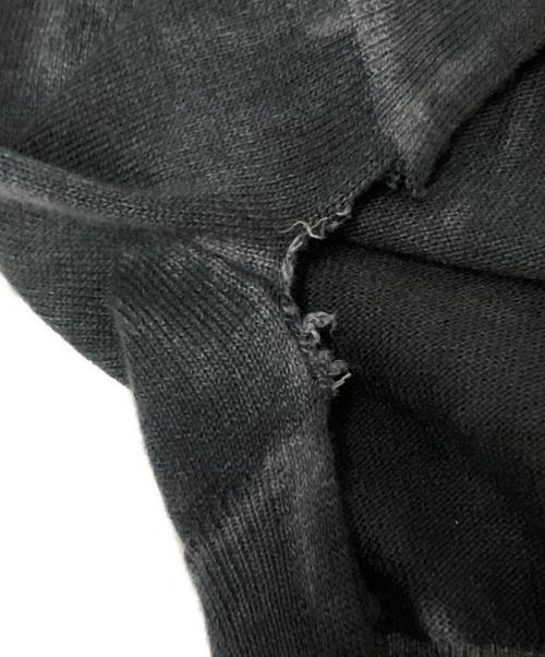 DIESEL Black Gold（ディーゼル ブラック ゴールド）DIESEL Black Gold (ディーゼル ブラック ゴールド) ムラ染めニット グレー サイズ:Mの古着・服飾アイテム