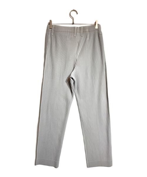 HOMME PLISSE ISSEY MIYAKE（オム プリッセ イッセイ ミヤケ）HOMME PLISSE ISSEY MIYAKE (オムプリッセ イッセイ ミヤケ) ベーシックプリーツパンツ グレー サイズ:3の古着・服飾アイテム
