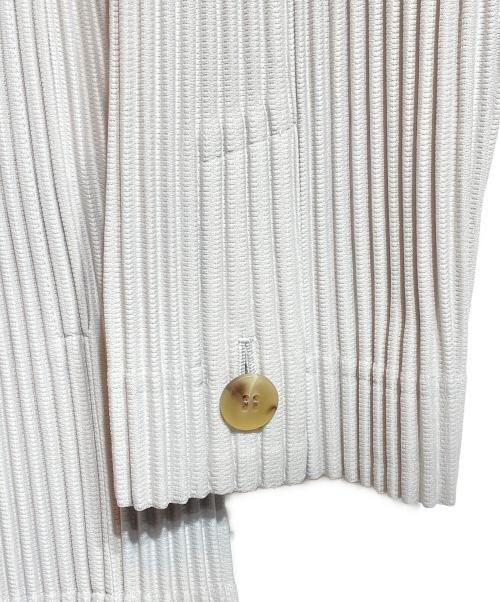 HOMME PLISSE ISSEY MIYAKE（オム プリッセ イッセイ ミヤケ）HOMME PLISSE ISSEY MIYAKE (オムプリッセ イッセイ ミヤケ) プリーツテーラードジャケット グレー サイズ:1の古着・服飾アイテム