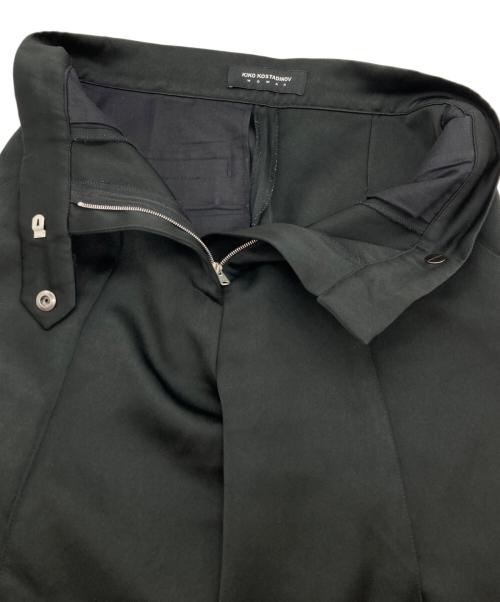 KIKO KOSTADINOV（キコ・コスタディノフ）Kiko Kostadinov (キコ・コスタディノフ) Darted Diamond Trousers ブラック サイズ:36の古着・服飾アイテム