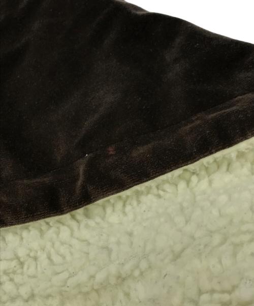 SUPREME（シュプリーム）Supreme (シュプリーム) Studded Velvet Hooded Work Jacket ブラウン×ネイビー サイズ:Sの古着・服飾アイテム